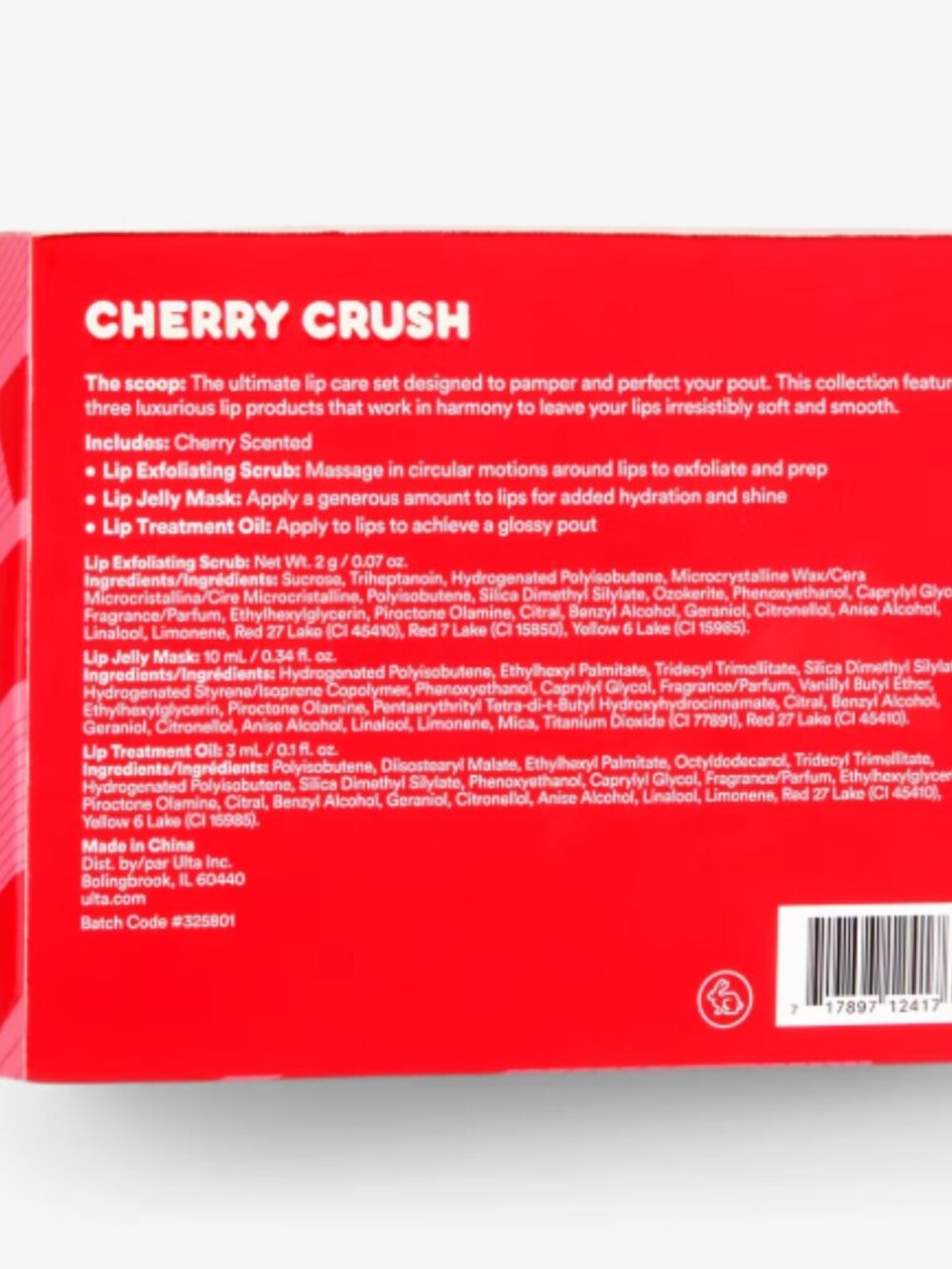 Ulta Beauty Cherry Crush Lip Treatment Set - Red - Picture 4 of 4